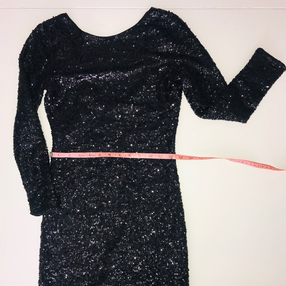 ⚡️SALE⚡️ 🖤 Black Sequin Cocktail Dress 🖤 - Picture 4 of 7